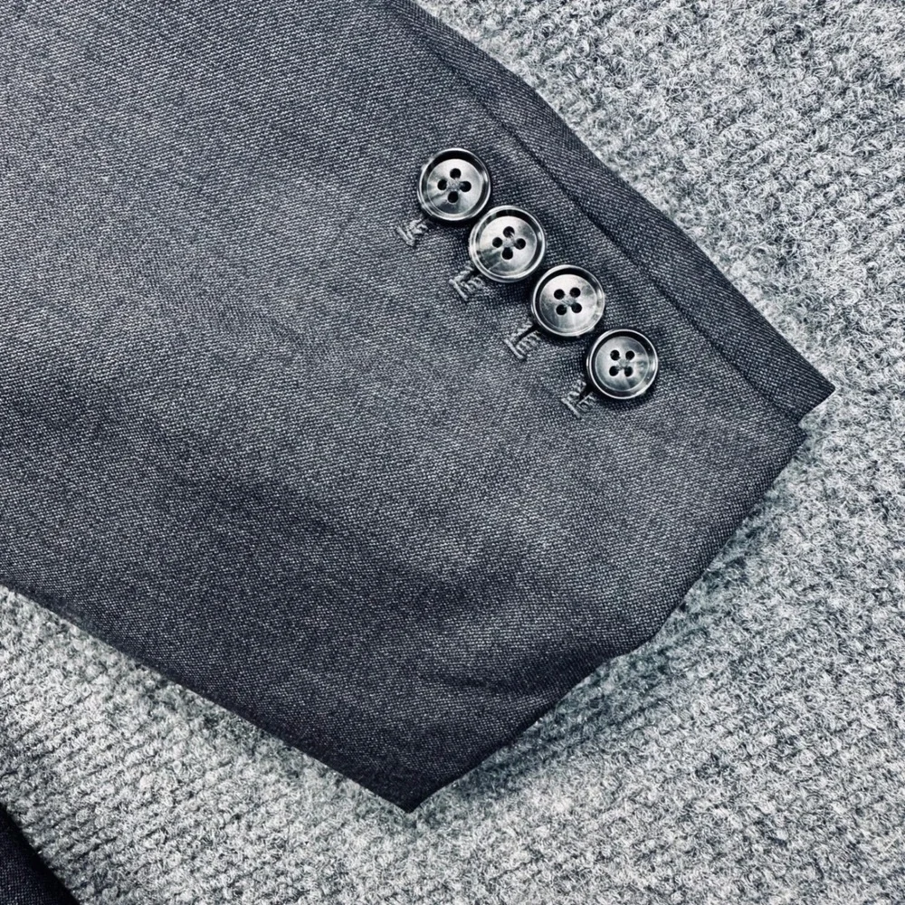 Mode Elegante 50R Vitale Barberis Canonico Super 150s Wool Gray Blazer Jacket